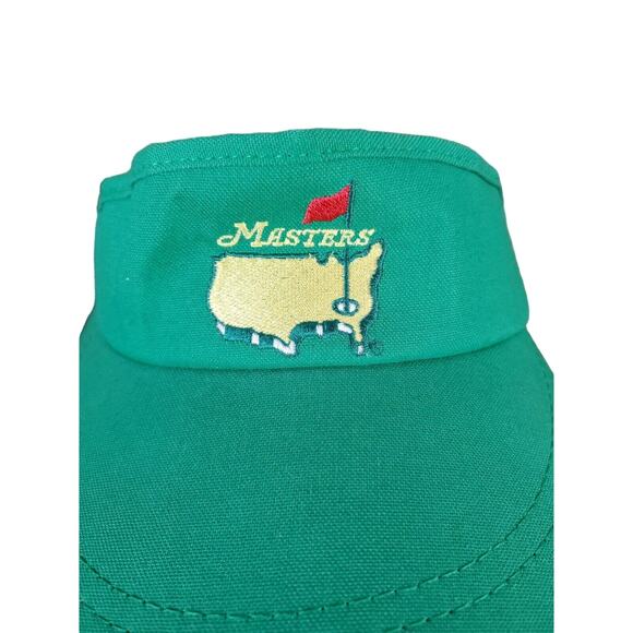 The Masters Augusta National Golf Green Visor. Adjustable. Made In U.S.A. - Picture 2 of 6